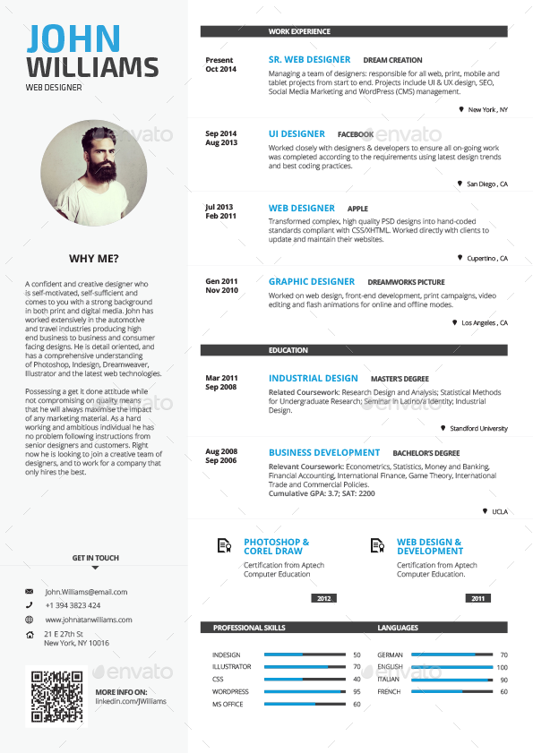 clean resume vol 1 by paolo6180 graphicriver innovative cover letters